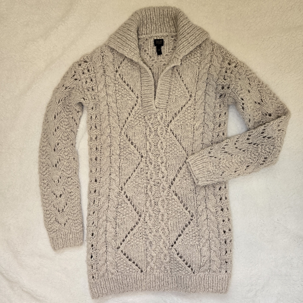 PAUW Amsterdam Sweater Tunic Women Small Merino Wool Alpaca Blend Knit Sparkle S